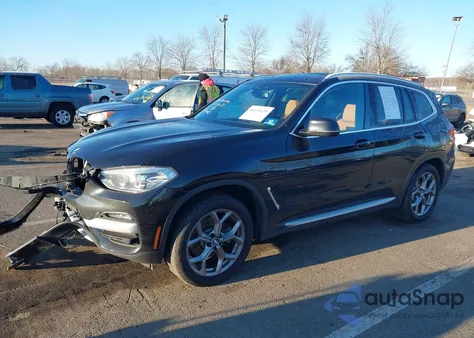 2020 BMW X3 xDrive30I z USA, uszkodzony, nr VIN 5UXTY5C05L9D40843